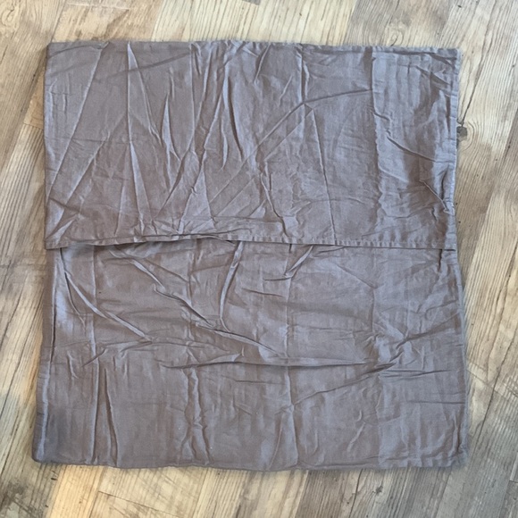 Real Simple® Dune Chambray European Pillow Sham in Oatmeal - Picture 3 of 6